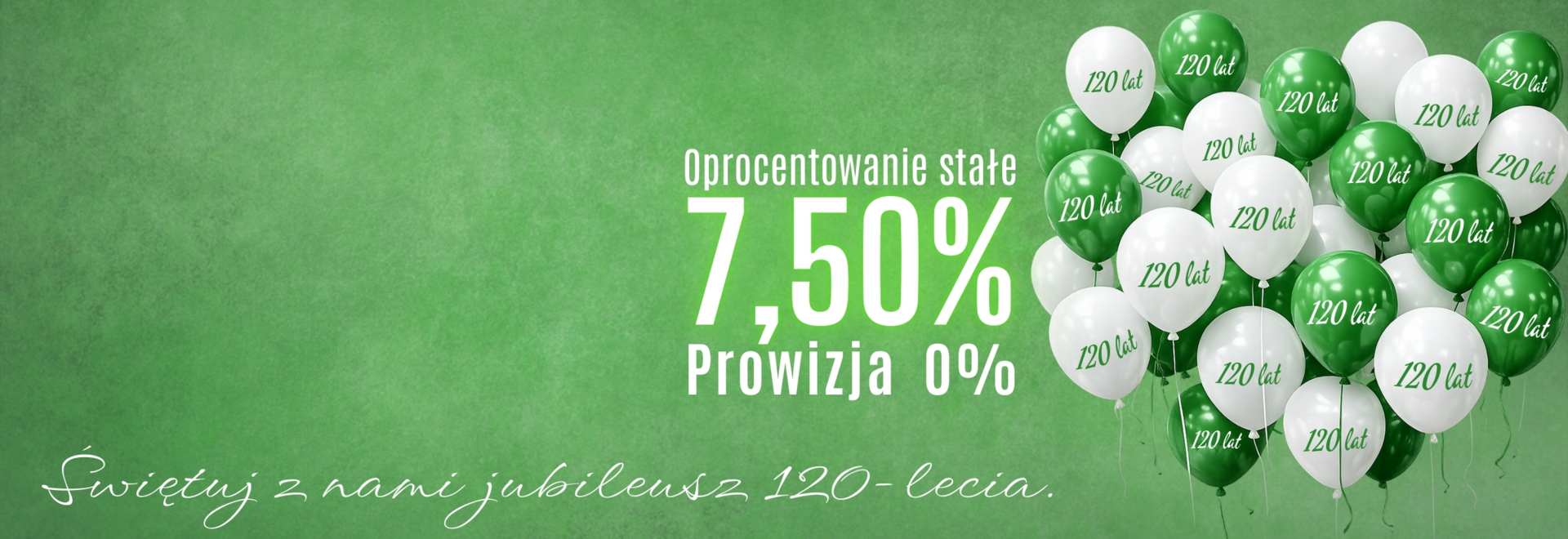 Jubileuszowy kredyt got&oacute;wkowy