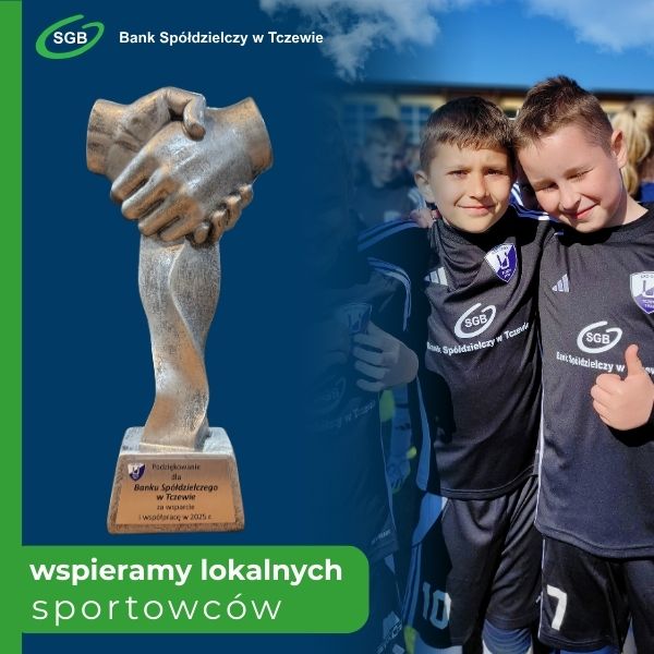 statuetka za wsparcie dla klubu sportowego