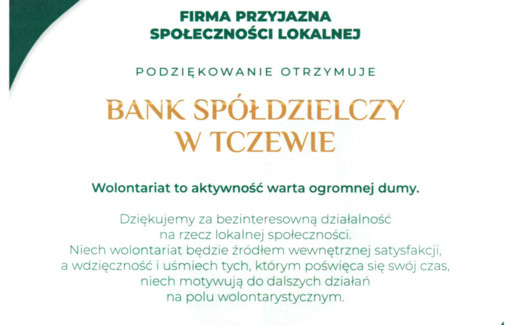 Zdjęcie do Firma przyjazna społeczności lokalnej.