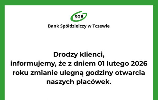 Zdjęcie do Zmiana godzin otwarcia plac&oacute;wek.